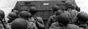 Soldiers in Boat storming the beach