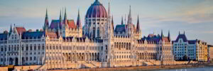 budapest parliment with Emerald ship