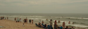 people on the beach at Long Beach Island, NJ