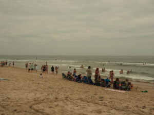 people on the beach at Long Beach Island, NJ